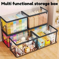 2-Pack Foldable Transparent Storage Boxes
