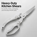 Heavy-Duty Multi-Purpose Kitchen Shears – Stainless Steel Poultry & Herb Scissors for Effortless Food Prep