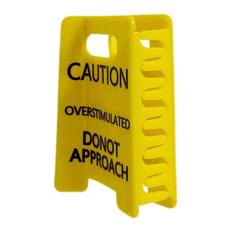 Caution Overstimulated Hair Clip